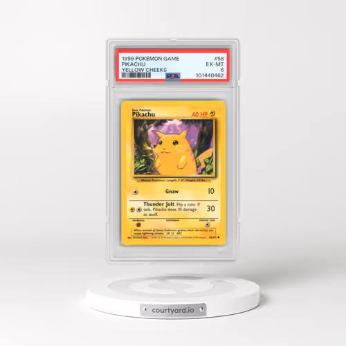 1999 Pokémon Game #58 Pikachu - Yellow Cheeks (PSA 6 EX-MT)