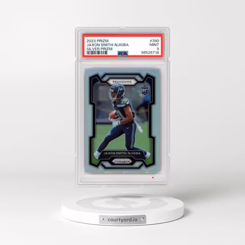 2023 Panini Prizm #390 Jaxon Smith-Njigba - Silver Prizm (PSA 9 MINT)