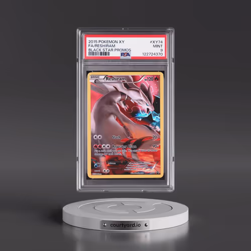 2015 Pokémon XY Black Star Promos #XY74 Reshiram - Full Art (PSA 9 MINT)