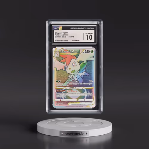 2022 Brilliant Stars #173/172 Shaymin VSTAR - Rainbow Rare Holo (CGC 10 GEM MINT)