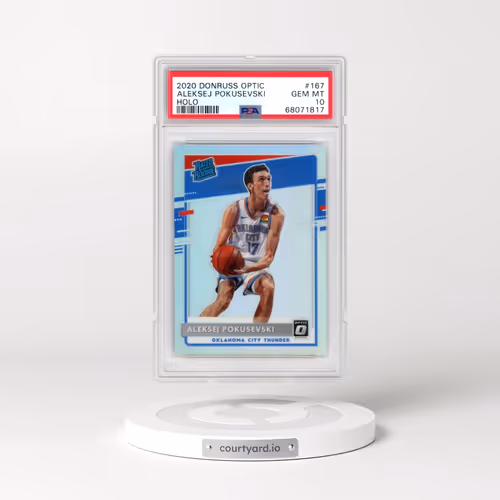 2020 Panini Donruss Optic #167 Aleksej Pokusevski - Holo (PSA 10 GEM MINT)