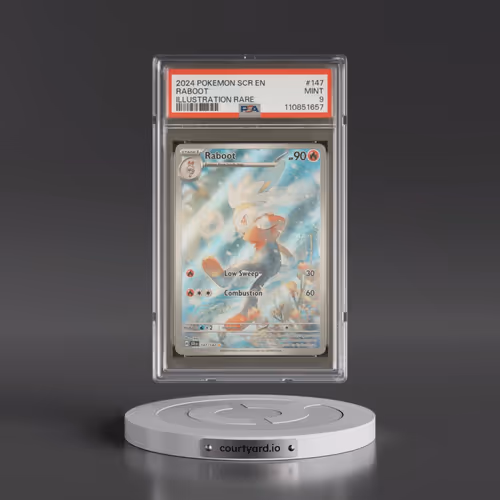 2024 Pokémon Scr EN-Stellar Crown #147 Raboot - Illustration Rare (PSA 9 MINT)