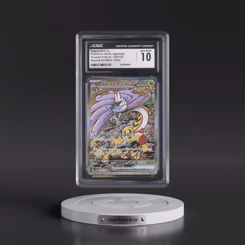 2024 High Class Pack: Terastal Fest ex - sv8a #222/187 Raging Bolt ex - Special Art Rare Holo (CGC 1