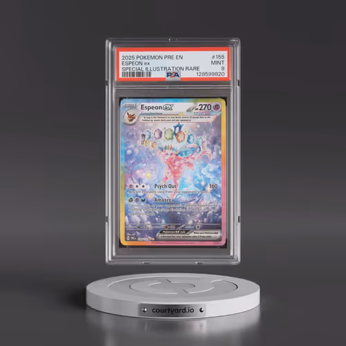 2025 Pokémon Pre EN-Prismatic Evolutions #155 Espeon EX - Holo Special Illustration Rare (PSA 9 MINT