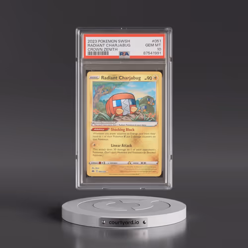 2023 Pokémon Sword and Shield Crown Zenith #051 Radiant Charjabug - Holo (PSA 10 GEM MINT)