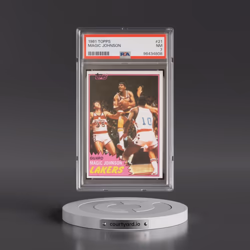 1981 Topps #21 Magic Johnson (PSA 7 NM)