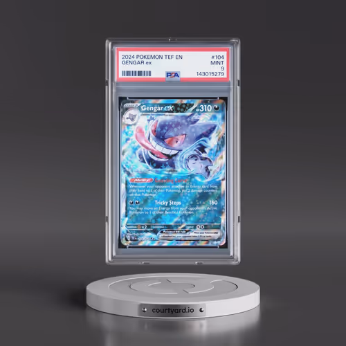2024 Pokémon Tef EN-Temporal Forces #104 Gengar EX - Holo (PSA 9 MINT)
