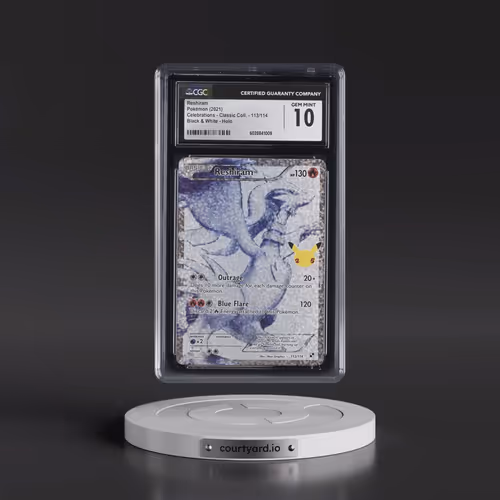 2021 Celebrations - Classic Collection #113/114 Reshiram - Black & White Holo (CGC 10 GEM MINT)
