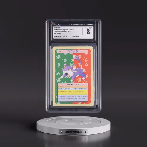 1997 (Only One Pokémon) Original Series #019 Rattata - (Blue Back) 1st Print (CGC 8 NM-MT)