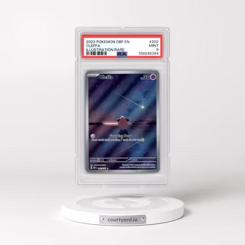 2023 Pokémon Obf EN-Obsidian Flames #202 Cleffa - Illustration Rare (PSA 9 MINT)