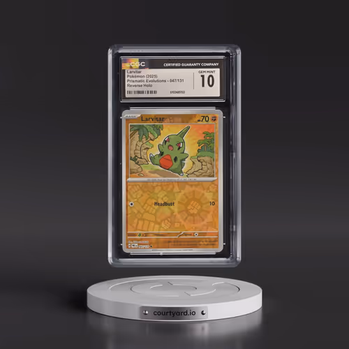 2024 Prismatic Evolutions - PRE EN #047/131 Larvitar - Reverse Holo (CGC 10 GEM MINT)