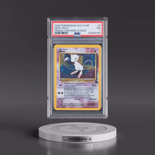 2000 Pokémon Promo Black Star #9 Mew - Holo Pokemon League (PSA 7 NM)