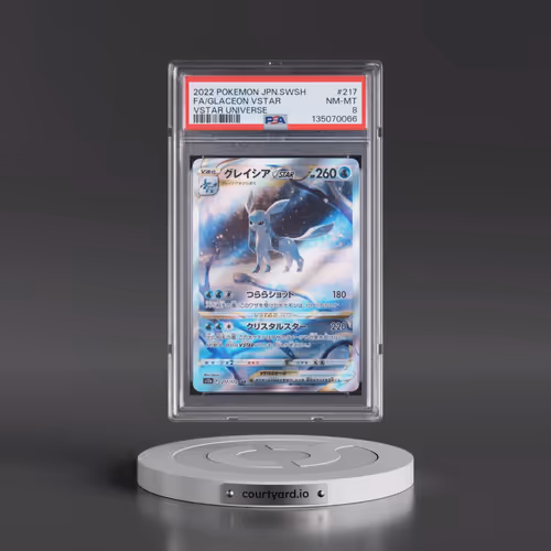 2022 Pokémon Sword & Shield Vstar Universe #217 Glaceon Vstar - Full Art (PSA 8 NM-MT)