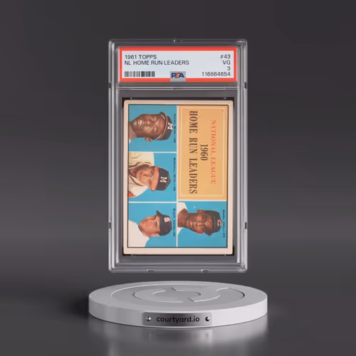1961 Topps #43 NL Home Run Leaders (PSA 3 VG)