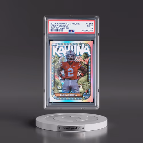 2023 Bowman University Chrome the Big Kahuna #TBK9 Emeka Egbuka (PSA 9 MINT)
