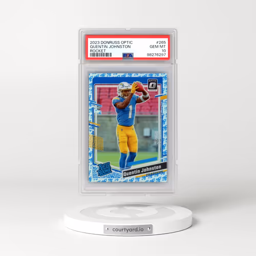 2023 Panini Donruss Optic #265 Quentin Johnston - Rocket (PSA 10 GEM MINT)