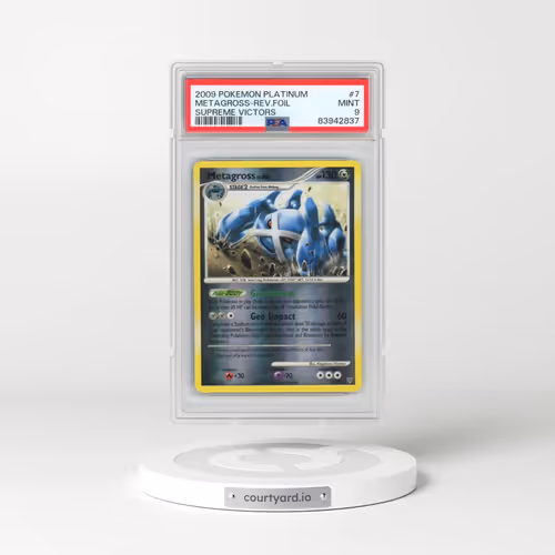 2009 Pokémon Platinum Supreme Victors #7 Metagross - Reverse Foil (PSA 9 MINT)