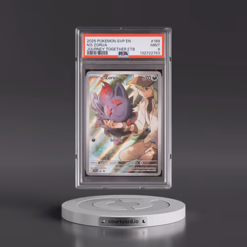 2025 Pokémon Svp EN-SV Black Star Promo #189 N's Zorua - Journey Together Elite Trainer Box (PSA 9 M
