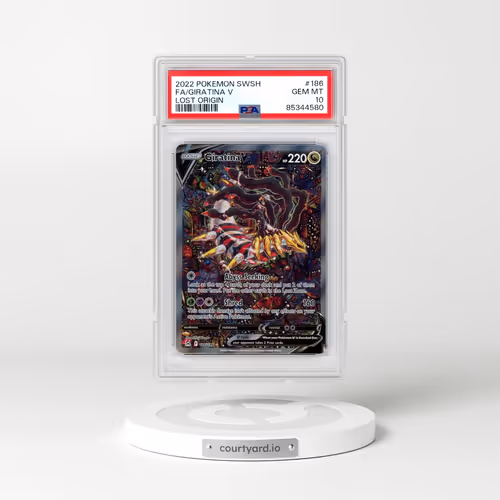 2022 Pokémon Sword & Shield Lost Origin #186 Giratina V - Holo Full Art (PSA 10 GEM MINT)