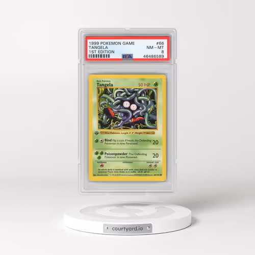 1999 Pokémon Game #66 Tangela - 1st Edition (PSA 8 NM-MT)
