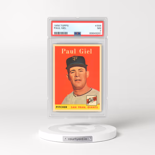 1958 Topps #308 Paul Giel (PSA 7 NM)