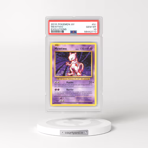2016 Pokémon XY Evolutions #51 Mewtwo (PSA 10 GEM MINT)