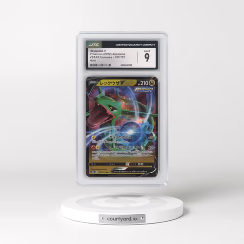 2022 VSTAR Universe #107/172 Rayquaza V - Holo (CGC 9 MINT)