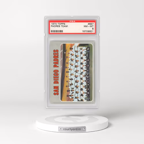 1970 Topps #657 Padres Team (PSA 8 NM-MT)