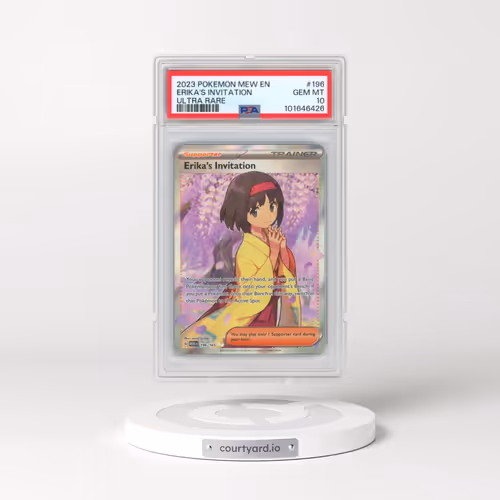 2023 Pokémon Mew EN-151 #196 Erika's Invitation - Ultra Rare (PSA 10 GEM MINT)