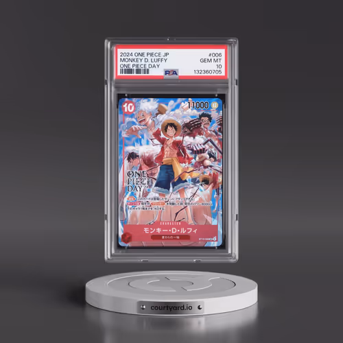 2024 One Piece Japanese Promos #006 Monkey D. Luffy - One Piece Day (PSA 10 GEM MINT)