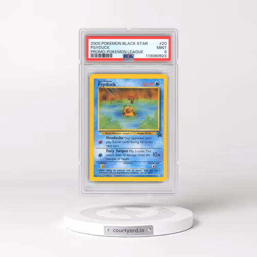 2000 Pokémon Promo Black Star #20 Psyduck - Pokemon League (PSA 9 MINT)
