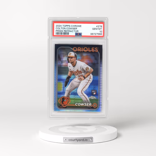 2024 Topps Chrome #278 Colton Cowser - Prism Refractor (PSA 10 GEM MINT)