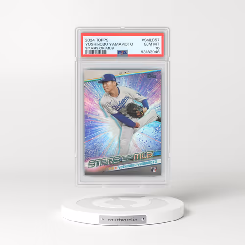 2024 Topps Stars of MLB #SMLB57 Yoshinobu Yamamoto - Series 2 (PSA 10 GEM MINT)