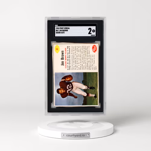 1962 Post Cereal #61 Jim Brown (SGC 2 GOOD)
