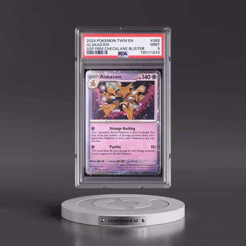 2024 Pokémon Twm EN-Twilight Masquerade #082 Alakazam - Surging Sparks Premium Checklane Blisters (P