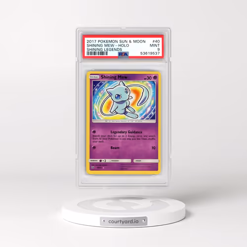 2017 Pokémon Sun & Moon Shining Legends #40 Shining Mew - Holo Holo (PSA 9 MINT)