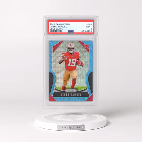 2019 Panini Prizm #346 Deebo Samuel - Blue Wave (PSA 9 MINT)