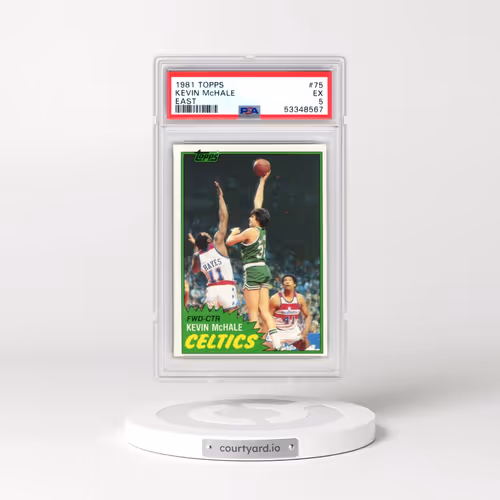 1981 Topps #75 Kevin McHale - East (PSA 5 EX)