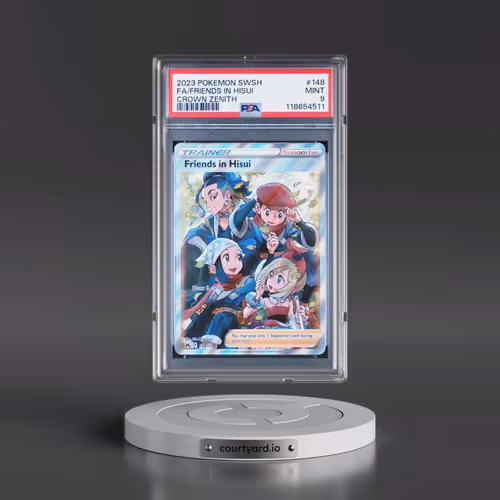 2023 Pokémon Sword and Shield Crown Zenith #148 Friends in Hisui - Full Art (PSA 9 MINT)