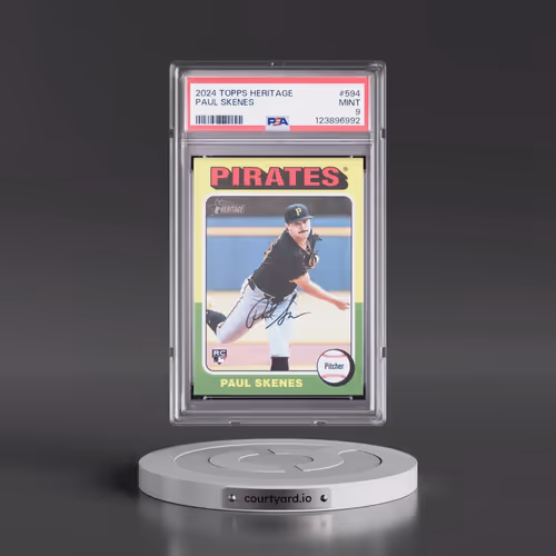2024 Topps Heritage #594 Paul Skenes (PSA 9 MINT)