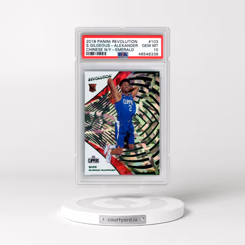 2018 Panini Revolution #103 Shai Gilgeous-Alexander - Chinese New Year-Emerald (PSA 10 GEM MINT)