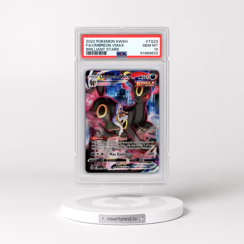 2022 Pokémon Sword & Shield Brilliant Stars #TG23 Umbreon Vmax - Full Art (PSA 10 GEM MINT)
