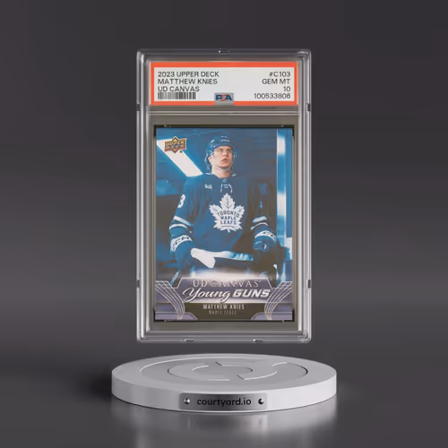 2023 Upper Deck UD Canvas #C103 Matthew Knies (PSA 10 GEM MINT)