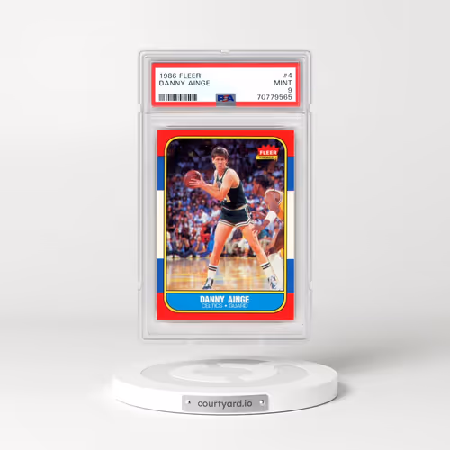 1986 Fleer #4 Danny Ainge (PSA 9 MINT)