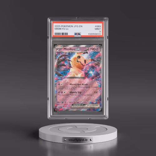 2025 Pokémon Jtg EN-Journey Together #069 Mimikyu EX - Holo (PSA 9 MINT)
