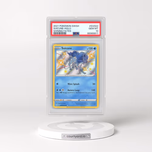 2021 Pokémon Sword & Shield Shining Fates #SV022 Suicune - Holo (PSA 10 GEM MINT)