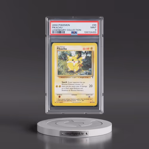 2002 Pokémon Legendary Collection #86 Pikachu (PSA 9 MINT)