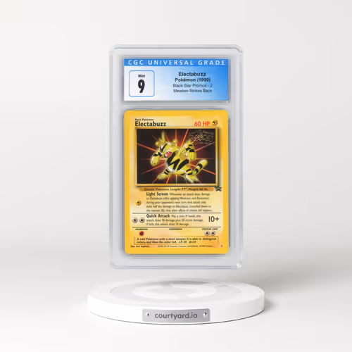 1999 Black Star Promos #2 Electabuzz - Mewtwo Strikes Back (CGC 9 MINT)