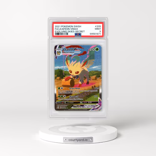 2021 Pokémon Sword & Shield Evolving Skies #205 Leafeon Vmax - Full Art Secret (PSA 9 MINT)