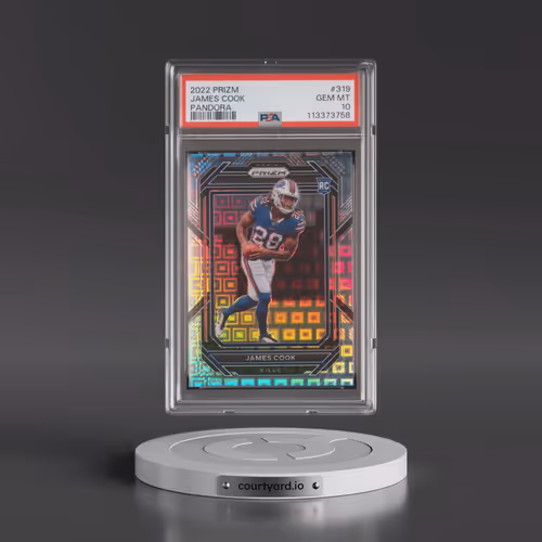 2022 Panini Prizm #319 James Cook - Pandora (PSA 10 GEM MINT)